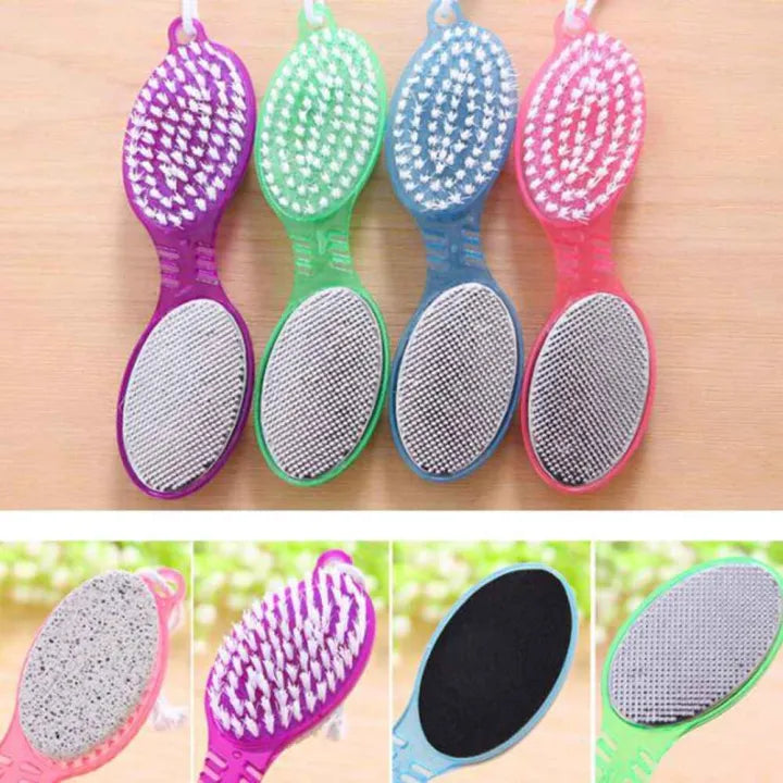 4 In 1 Foot Scrubber With Pedicure And Manicure Callus remover - Buy Online in Pakistan at Cosmia.pk