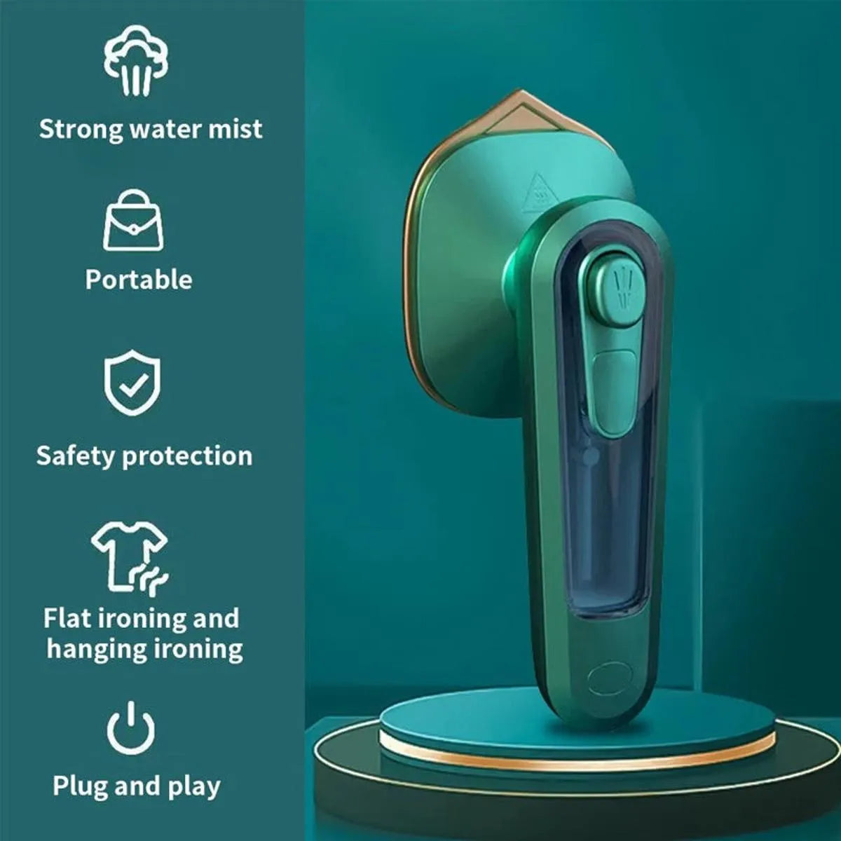 Portable Mini Electric Steam Iron Handheld Garment Steamer - Buy Online in Pakistan at Cosmia.pk