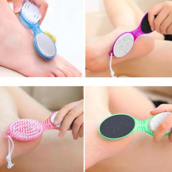 4 In 1 Foot Scrubber With Pedicure And Manicure Callus remover - Buy Online in Pakistan at Cosmia.pk