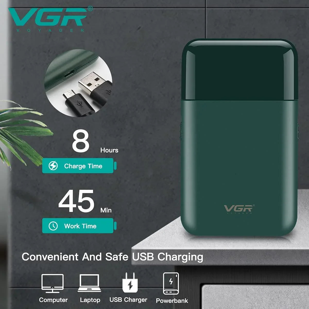 VGR V-390 Professional Electric Thin Shaver - Buy Online in Pakistan at Cosmia.pk