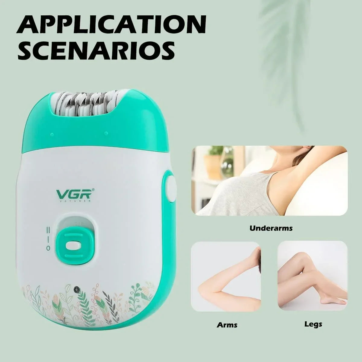 VGR V-726 Wet & Dry Compact Professional Cordless Women Epilator - Buy Online in Pakistan at Cosmia.pk