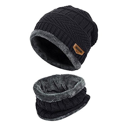 Winter Beanie Hat Cap Neck Warmer Scarf Set - Buy Online in Pakistan at Cosmia.pk