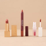 3 in 1 Hudamoji Set Velvet Matte Lipstick , Waterproof Lip Pencil & Lip Gloss Set - Buy Online in Pakistan at Cosmia.pk