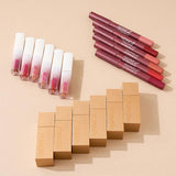 3 in 1 Hudamoji Set Velvet Matte Lipstick , Waterproof Lip Pencil & Lip Gloss Set - Buy Online in Pakistan at Cosmia.pk