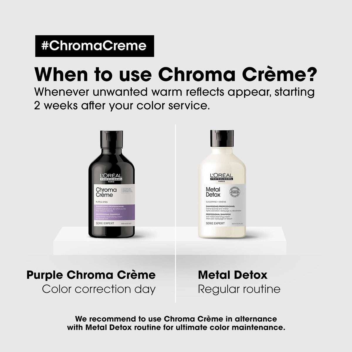 L'Oreal Professional Paris Chroma Creme Purple Dyes Shampoo 300ml - Buy Online in Pakistan at Cosmia.pk