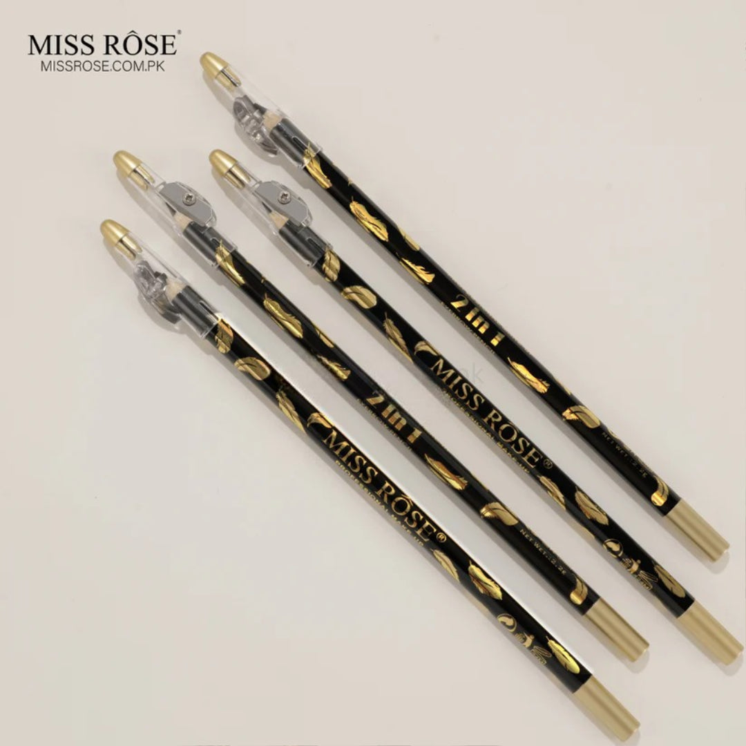 Miss Rose 2-in-1 Eyebrow Pencil – Black - Buy Online in Pakistan at Cosmia.pk