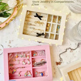 Velvet Glass Ring Earring Jewelry Display Organizer Box - Buy Online in Pakistan at Cosmia.pk