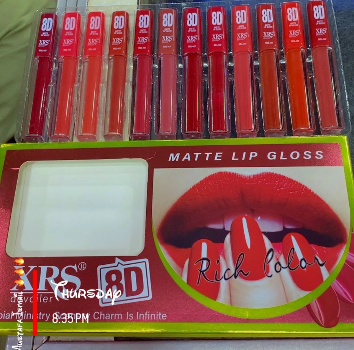 XRS 8D Matte 12 Pcs Lipgloss - Buy Online in Pakistan at Cosmia.pk