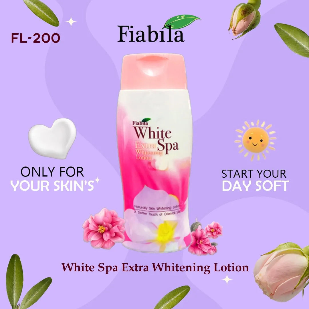 Fiabila White Spa Extra Whitening Lotion - 200ml - Buy Online in Pakistan at Cosmia.pk