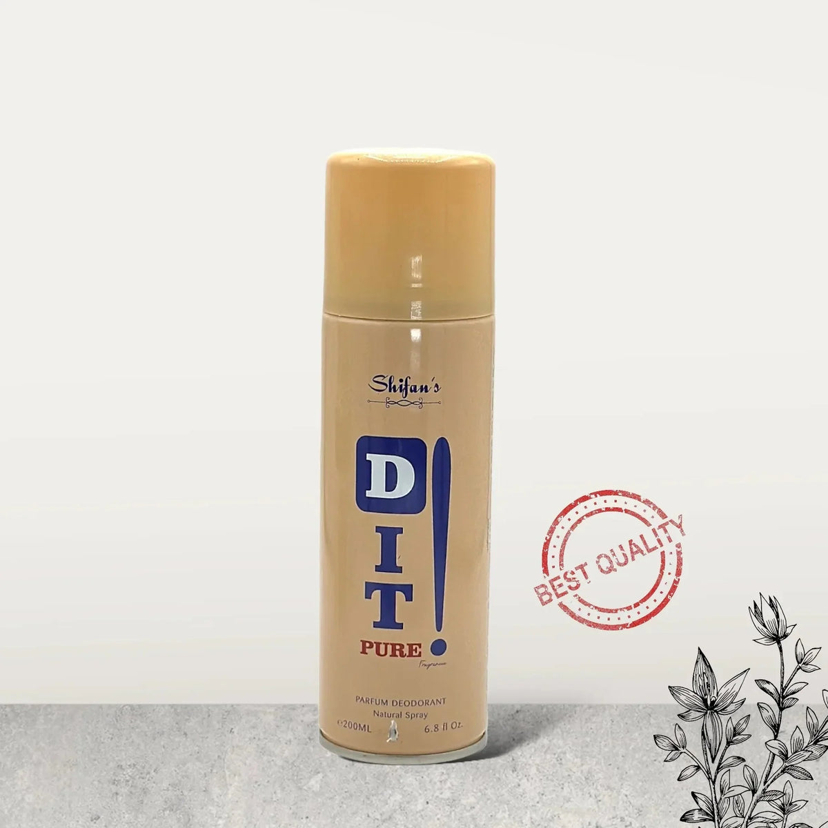 Shifan's DIT Pure Parfume Deodorant Natural Spray - 200ml - Buy Online in Pakistan at Cosmia.pk