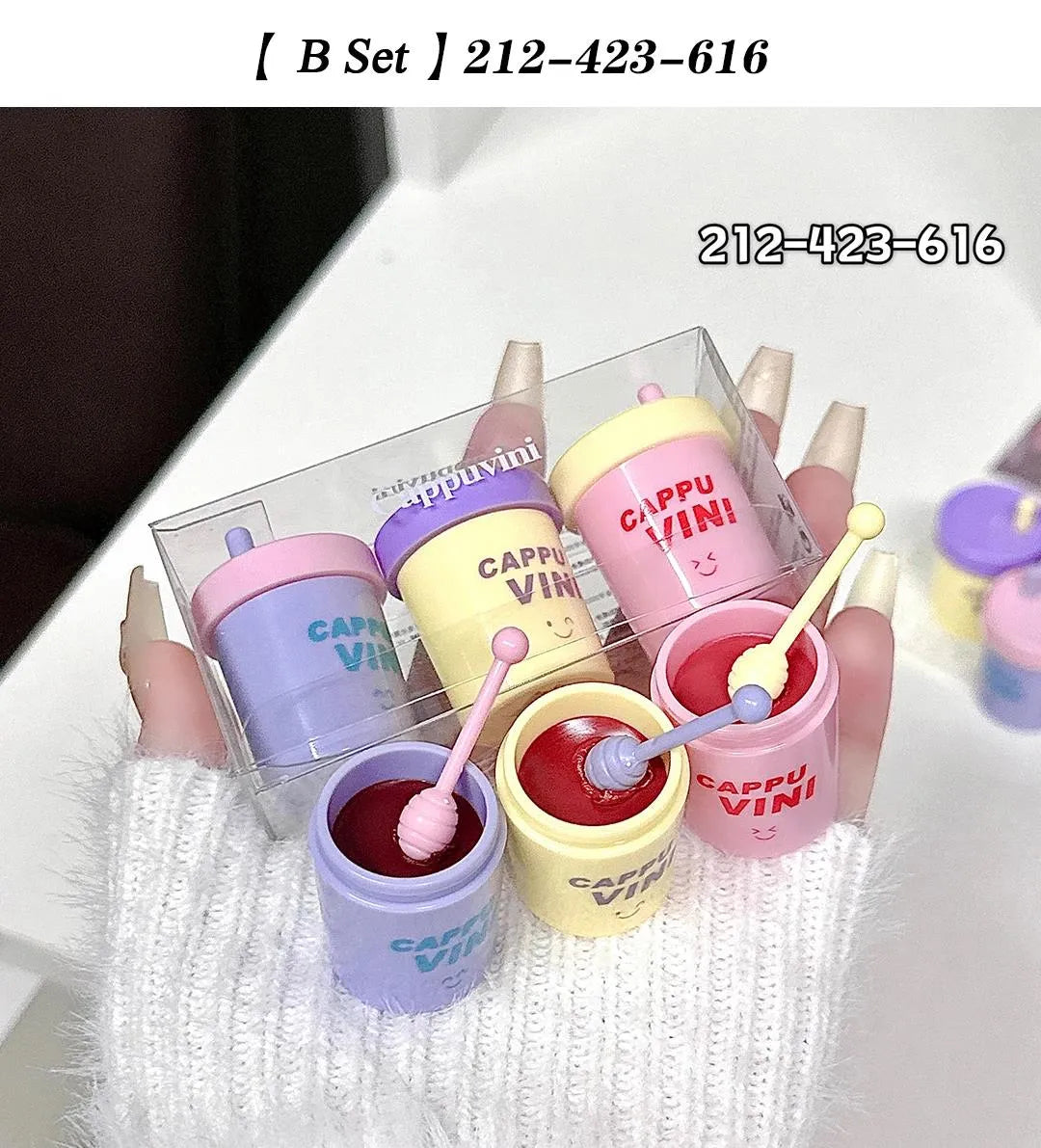 CAPPUVINI Stain-resistant Straw Cup Lip Gloss 3(Pcs) Set - Buy Online in Pakistan at Cosmia.pk