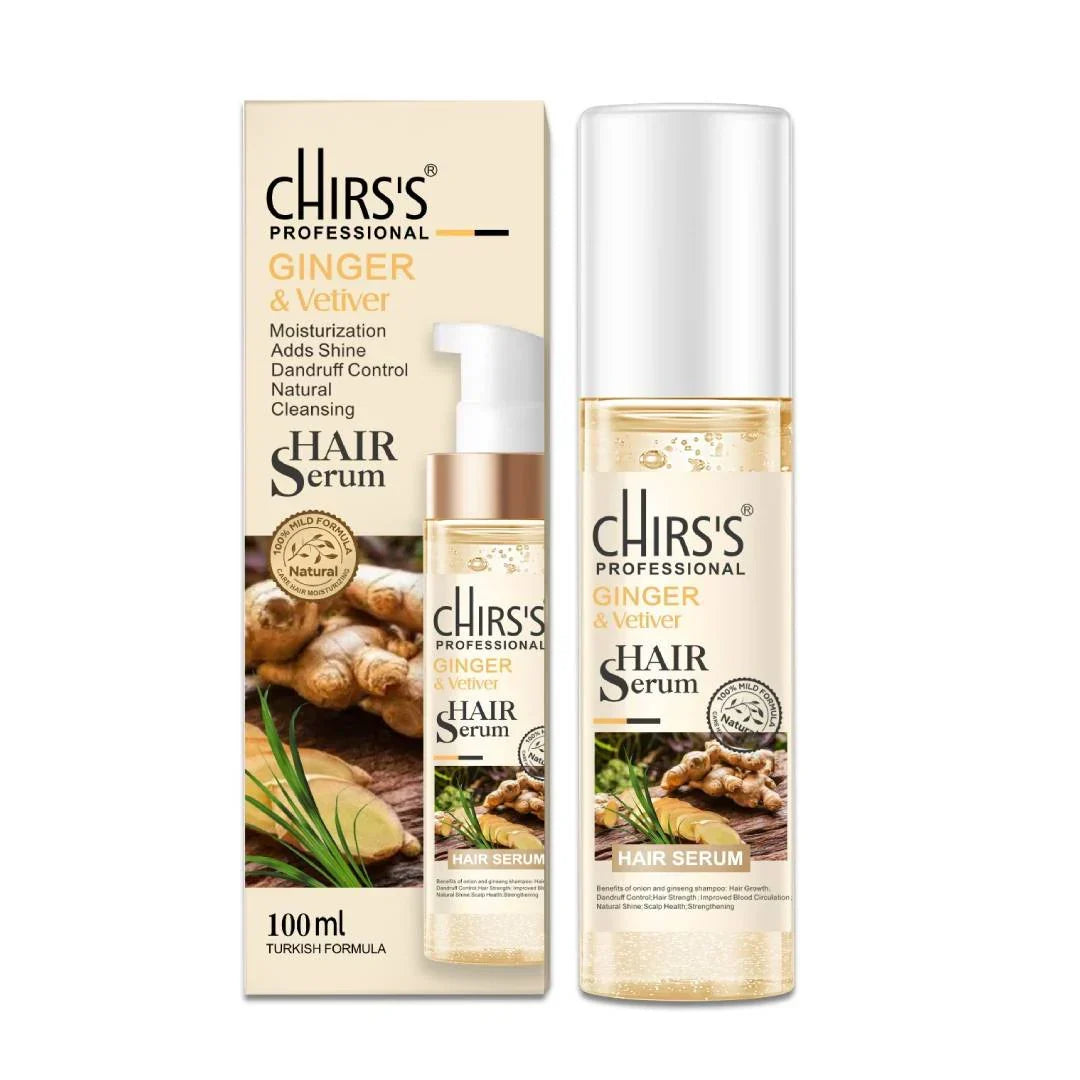 Chris's Professional Ginger & Vetiver Hair Serum - 100ml - Buy Online in Pakistan at Cosmia.pk
