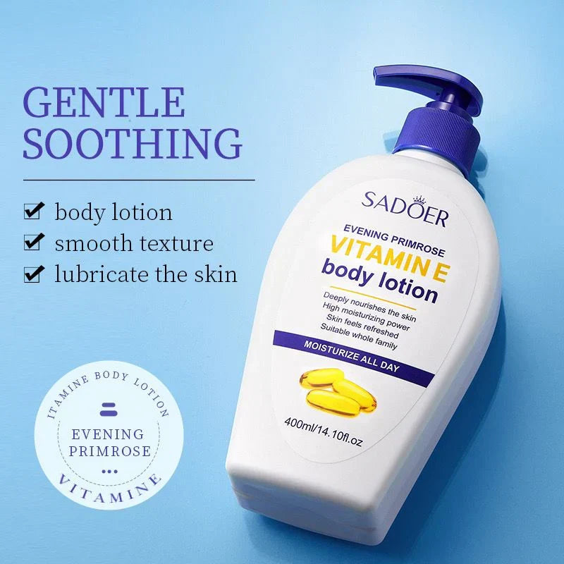 Sadoer Vitamin E Body Lotion Purified Moisturizing Glowing Refreshing 400ml - Buy Online in Pakistan at Cosmia.pk