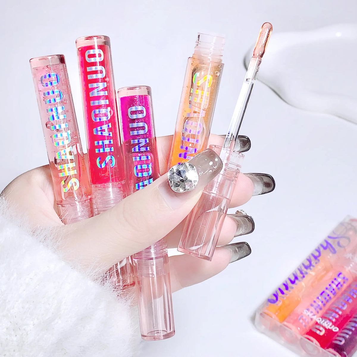 Beauty Mirror Lip Glaze Set Jelly Lip Gloss (4 Pcs) - Buy Online in Pakistan at Cosmia.pk