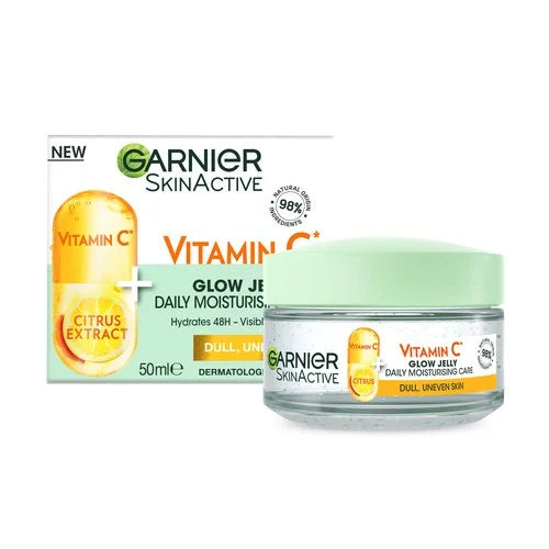Garnier Skin Active Vitamin C Brightening Glow Jelly Moisturizer – 50 ml - Buy Online in Pakistan at Cosmia.pk