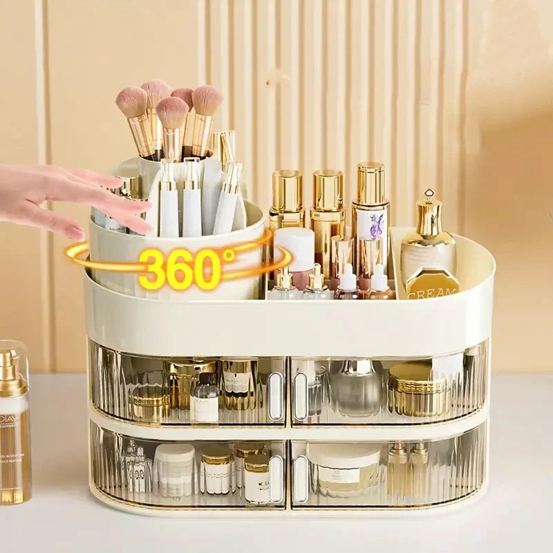 3-Layer Cosmetic Storage Organizer with Drawer - Buy Online in Pakistan at Cosmia.pk