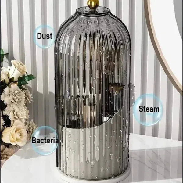 360° Rotating Dustproof Cosmetic Organizer - Buy Online in Pakistan at Cosmia.pk