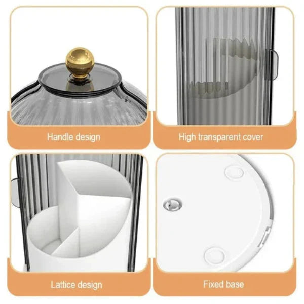 360° Rotating Dustproof Cosmetic Organizer - Buy Online in Pakistan at Cosmia.pk