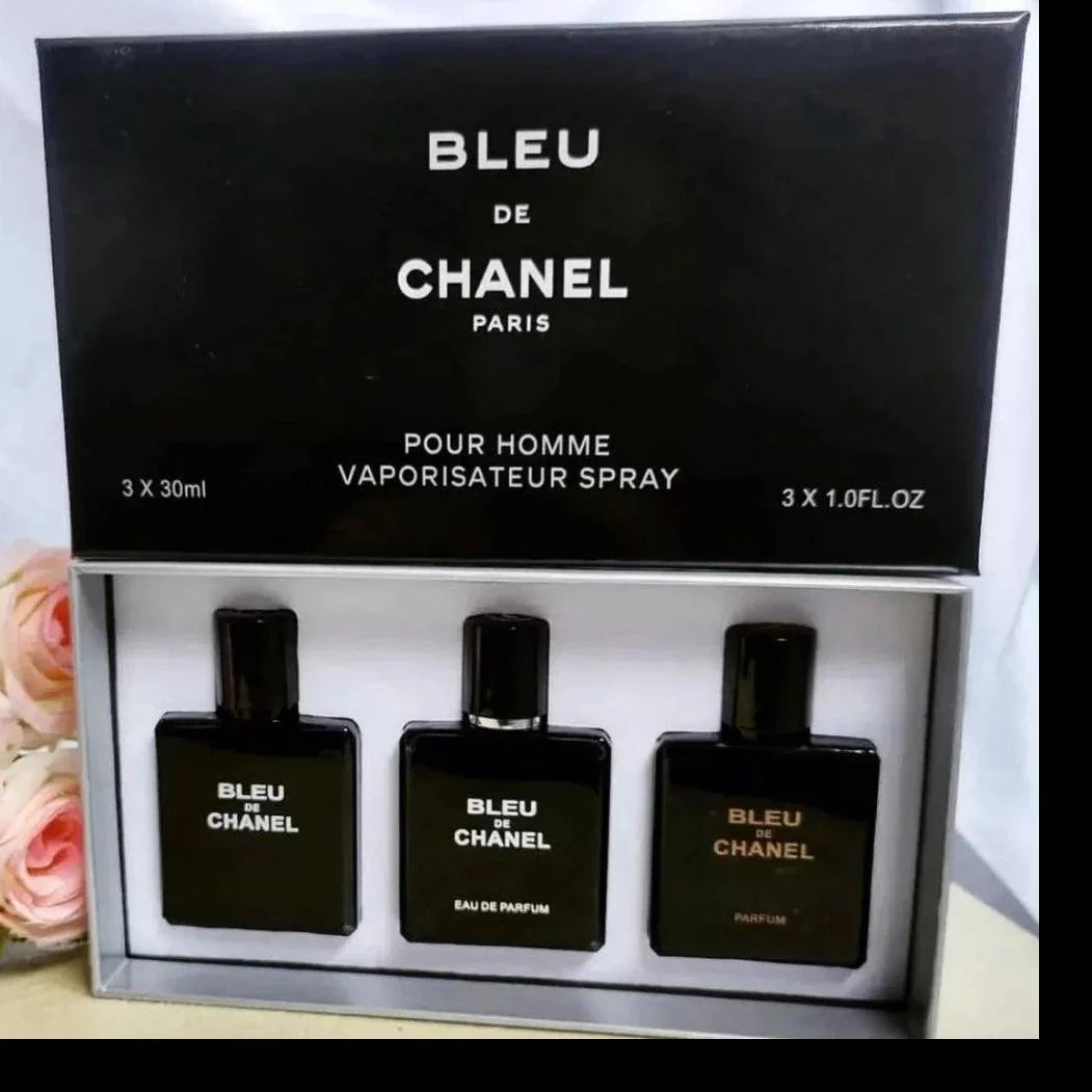Bleu De Chanel Gift Set 30ml Each Perfume  - Dubai - 100% Original Testers - Buy Online in Pakistan at Cosmia.pk