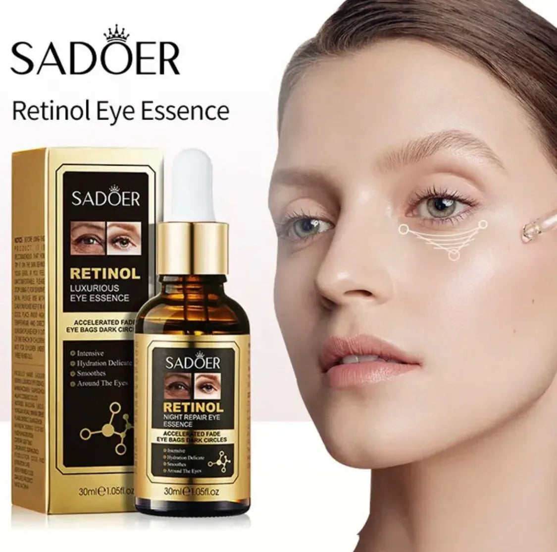 Sadoer Retinol Luxurious Night Repair Eye Essence 30ml - Buy Online in Pakistan at Cosmia.pk