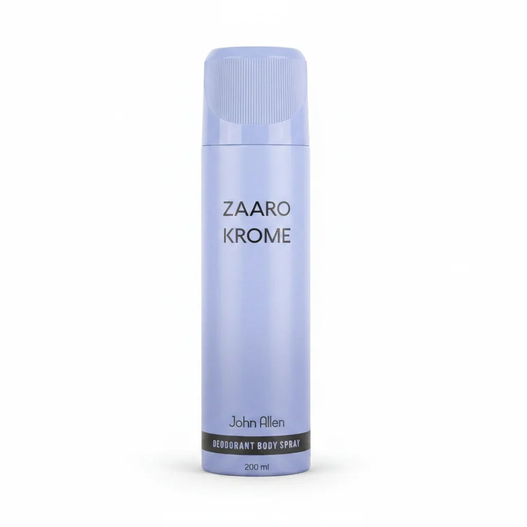 John Allen Zaaro Krome Perfumed Body Spray – 200ml - Buy Online in Pakistan at Cosmia.pk