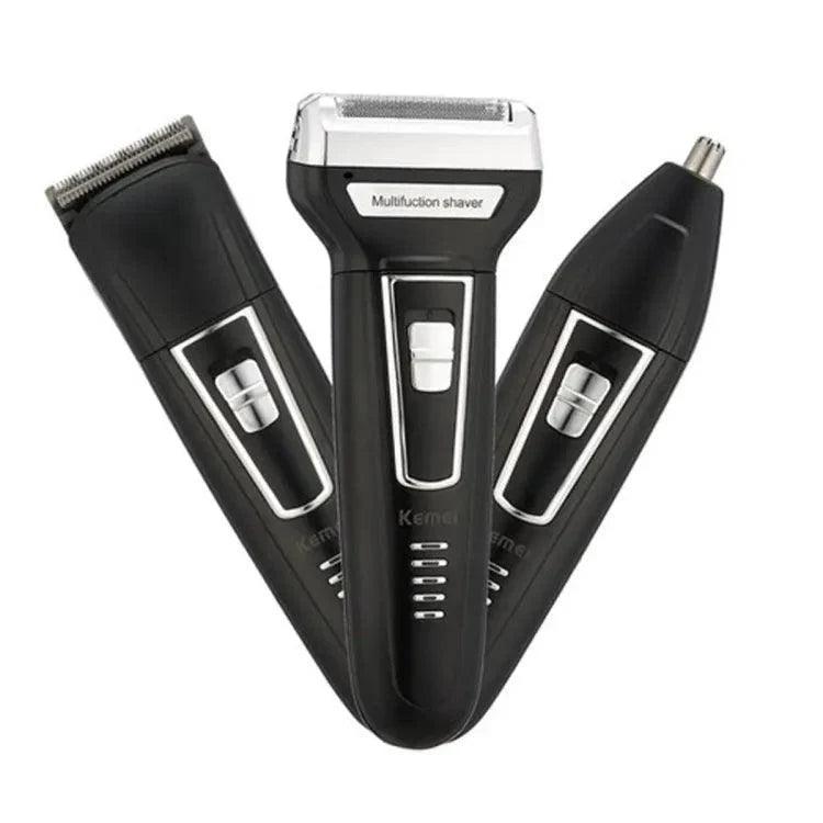 3 In 1 KEMEI KM-6332 Rechargeable Electric Shaver & Trimmer - Buy Online in Pakistan at Cosmia.pk