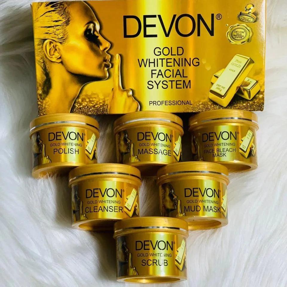 Devon 6 Steps Gold Whitening Facial Kit 💯 ✨ - Buy Online in Pakistan at Cosmia.pk