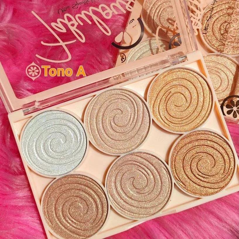 6 Colors Highlighter Palette - Buy Online in Pakistan at Cosmia.pk