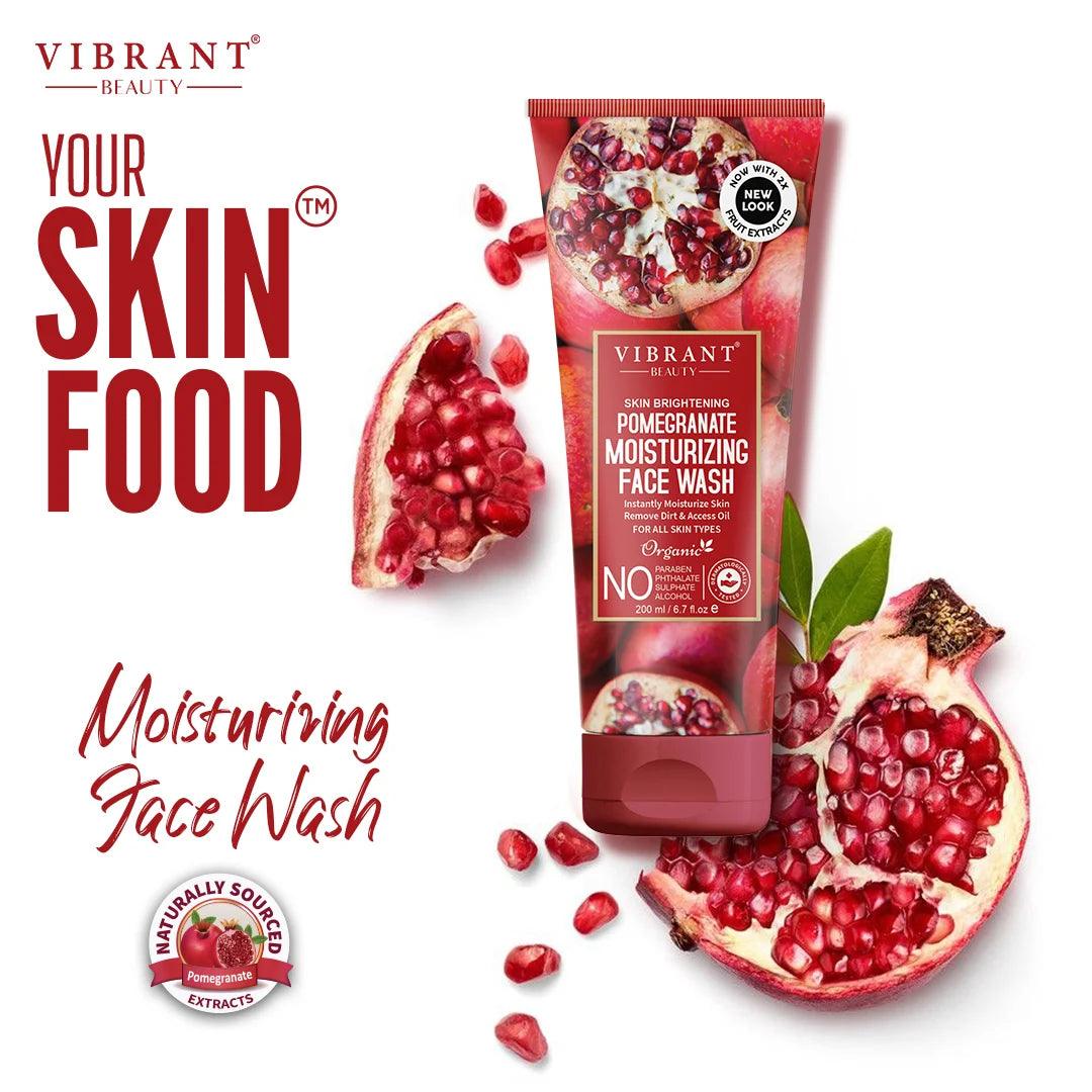 Vibrant Beauty Pomegranate Moisturizing Face Wash - 100ml - Buy Online in Pakistan at Cosmia.pk