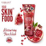 Vibrant Beauty Pomegranate Moisturizing Face Wash - 100ml - Buy Online in Pakistan at Cosmia.pk