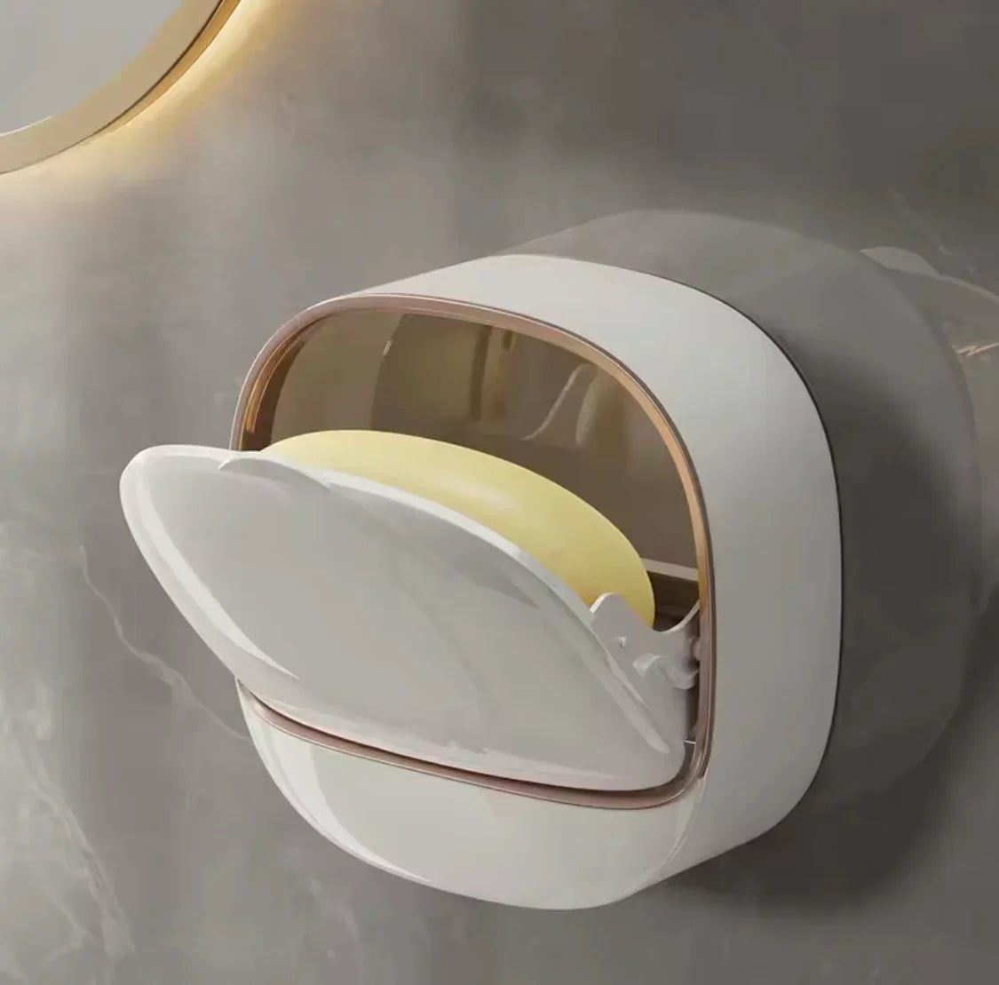 Wall Mounted Soap Holder With Flip Cover - Buy Online in Pakistan at Cosmia.pk