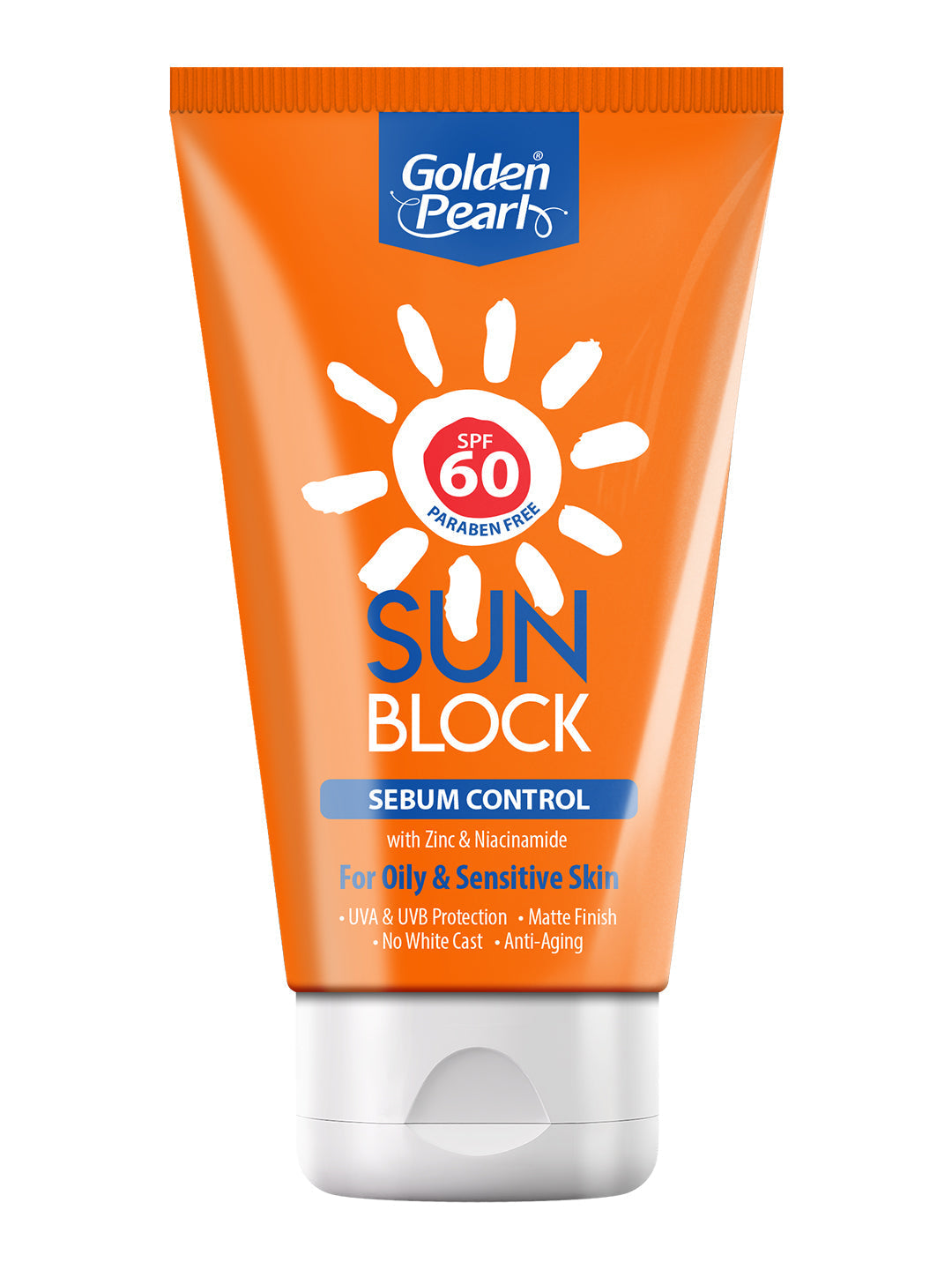 Golden Pearl Sun Block Sebum Control (SPF 60) - Buy Online in Pakistan at Cosmia.pk