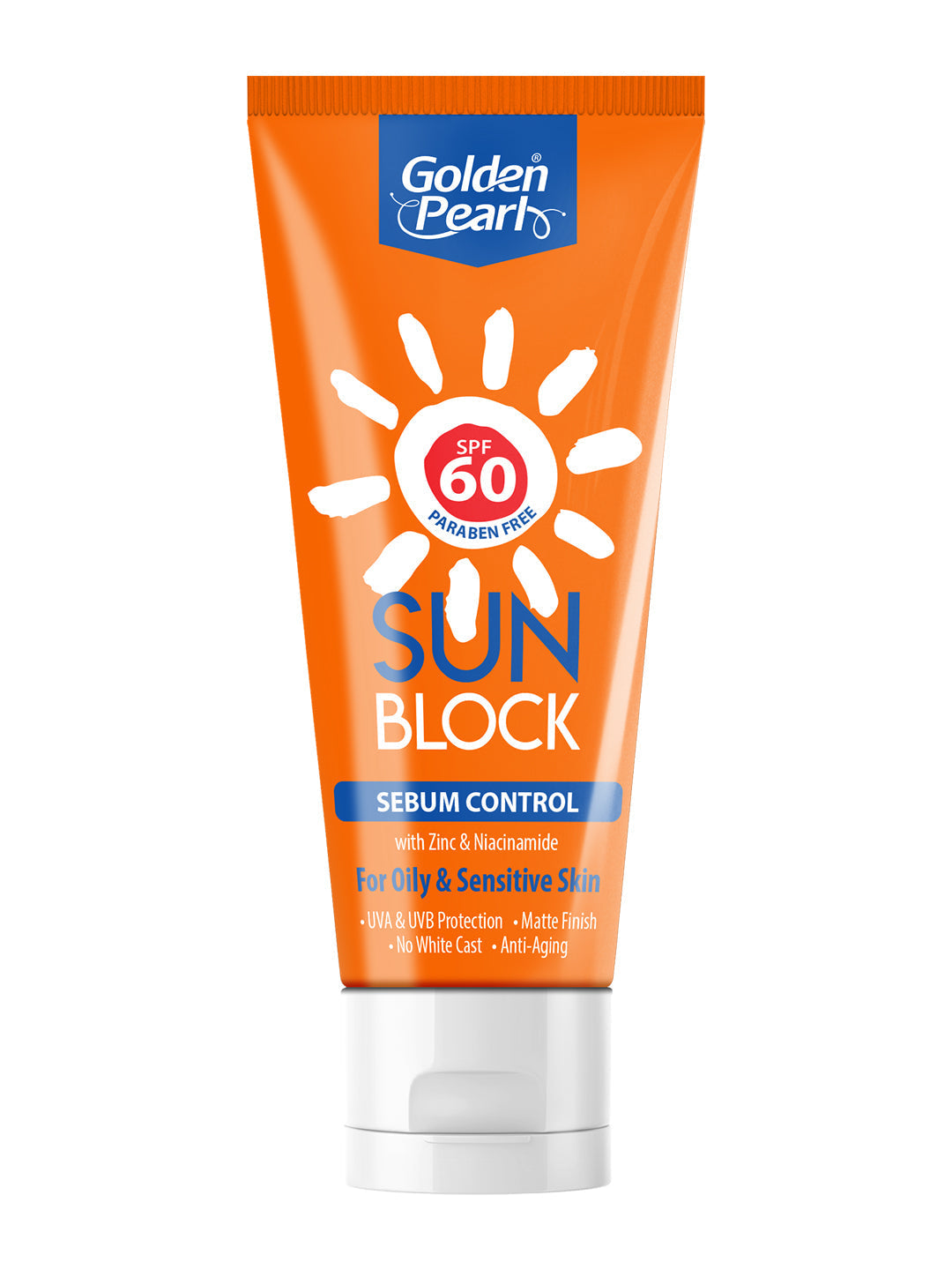 Golden Pearl Sun Block Sebum Control (SPF 60) - Buy Online in Pakistan at Cosmia.pk