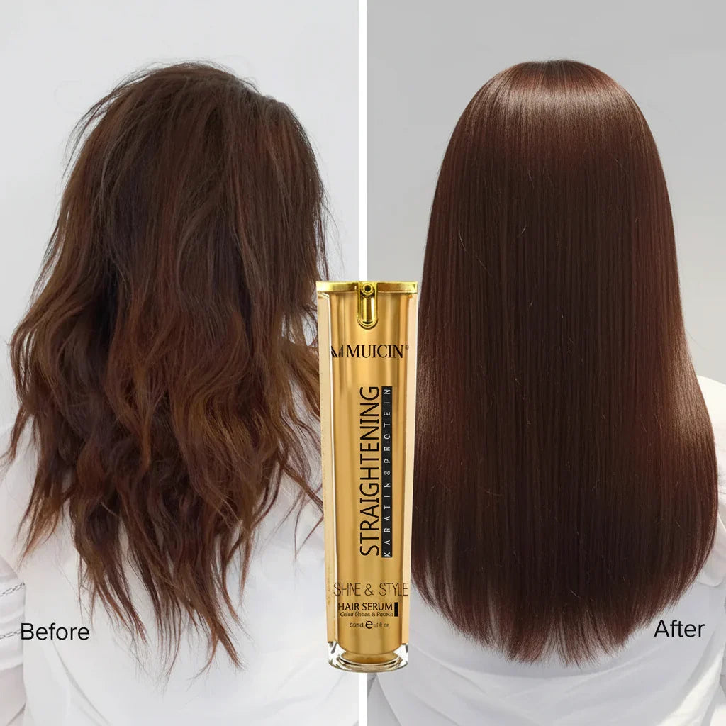 Muicin Gold Shine Style Hair Straightening Serum - 50ml - Buy Online in Pakistan at Cosmia.pk