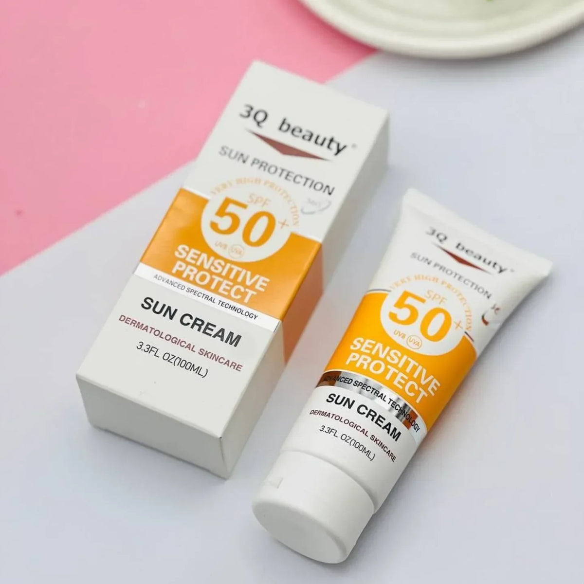 3Q Beauty Sunscreen SPF 50 100ml - Buy Online in Pakistan at Cosmia.pk