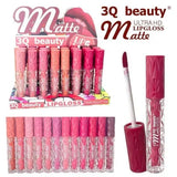 3Q Beauty Matte Lip Glosses 12 Pcs set - Buy Online in Pakistan at Cosmia.pk
