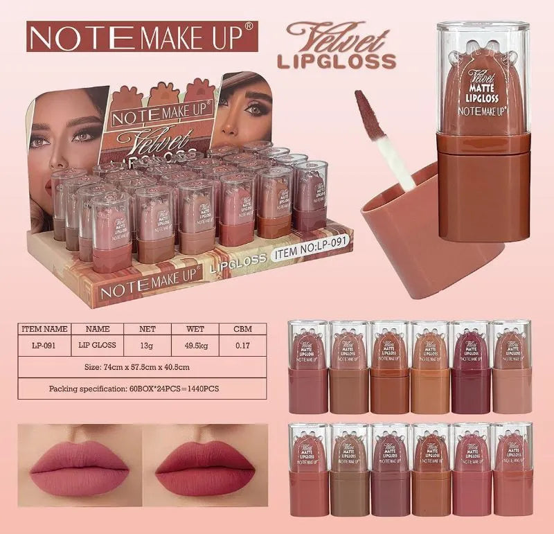 3Q Nude Lipgloss 12Pcs set - Buy Online in Pakistan at Cosmia.pk