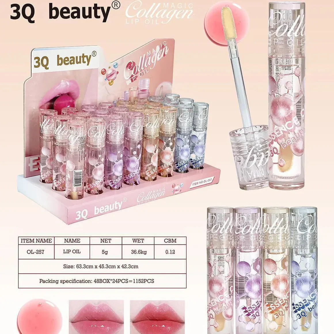 3Q beauty Magic Collagen Lip Oil - Buy Online in Pakistan at Cosmia.pk