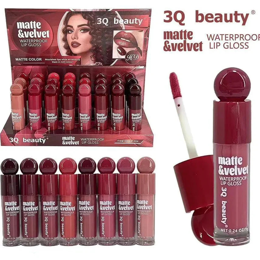 3Q beauty Matte & Velvet Waterproof lipgloss - Buy Online in Pakistan at Cosmia.pk