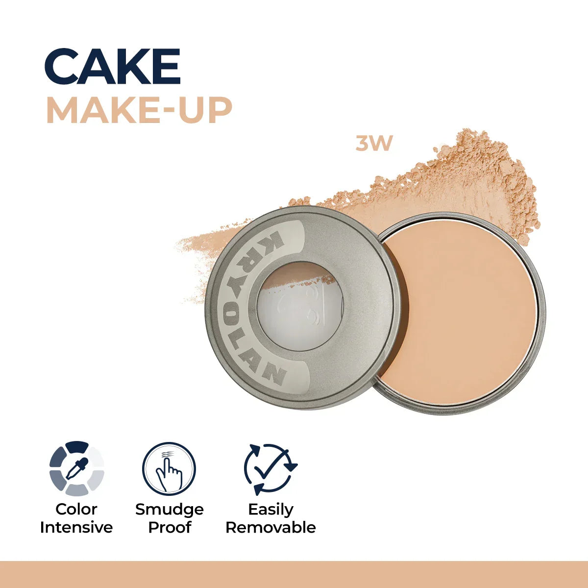 Kryolan Cake Makeup Wet and Dry Foundation and Face Powder - Buy Online in Pakistan at Cosmia.pk