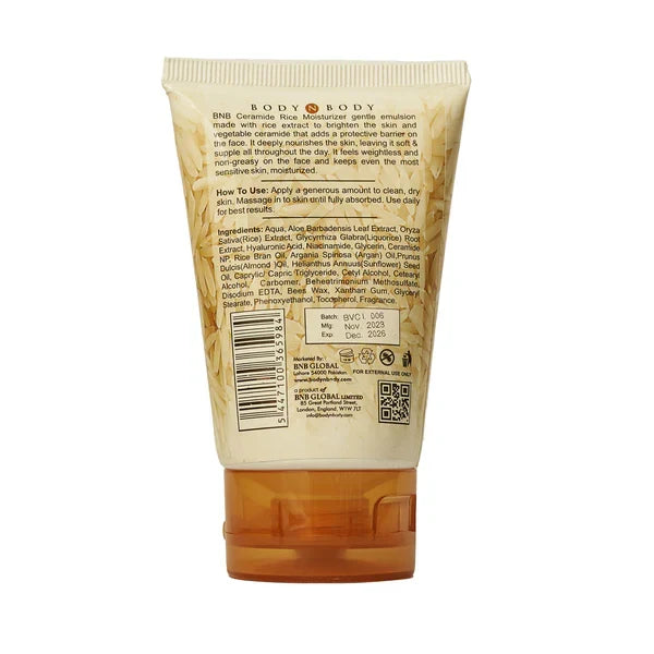 BNB Rice Ceramide Moisturizer - 120ml - Buy Online in Pakistan at Cosmia.pk