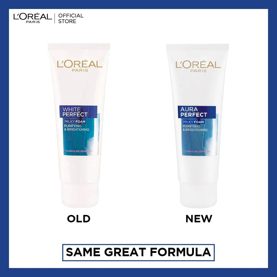 L'Oreal Paris Aura Perfect Milky Foam Face Wash 100 Ml - Buy Online in Pakistan at Cosmia.pk