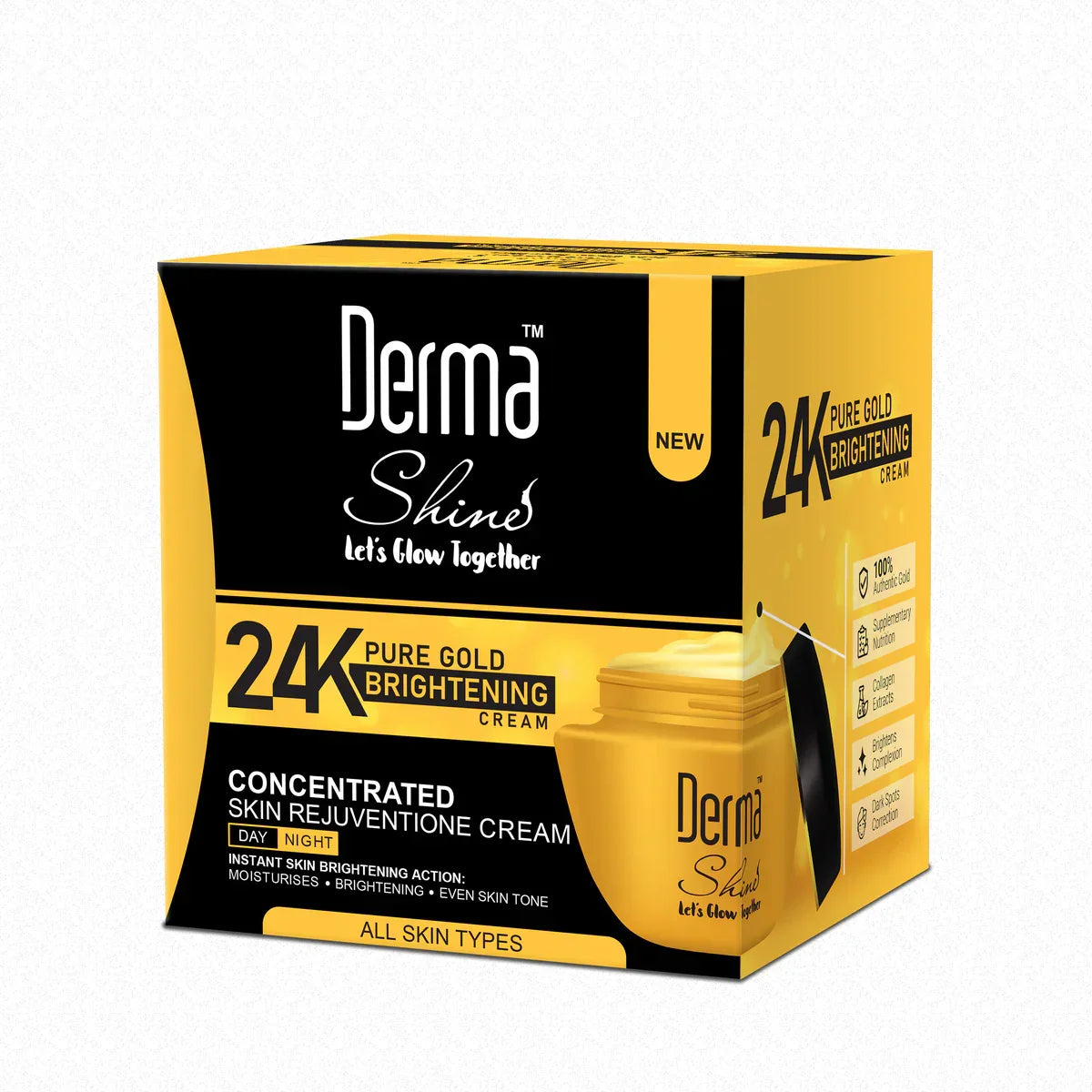 Derma Shine 24K Brightening Cream – 50g - Buy Online in Pakistan at Cosmia.pk