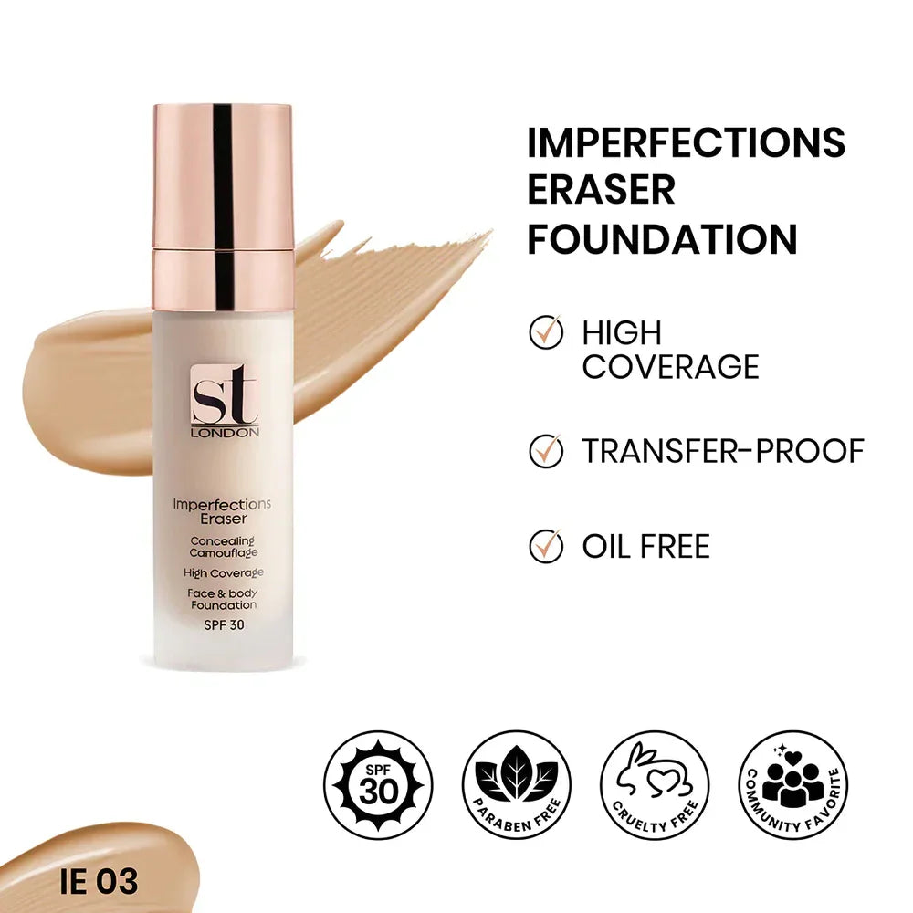 ST London Imperfection Eraser Concealing Foundation, SPF 30 - Buy Online in Pakistan at Cosmia.pk
