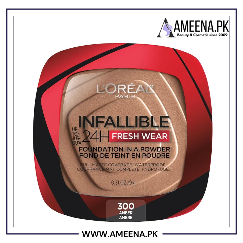 L'Oreal Paris Makeup Infallible Fresh Wear Foundation in a Powder - Buy Online in Pakistan at Cosmia.pk