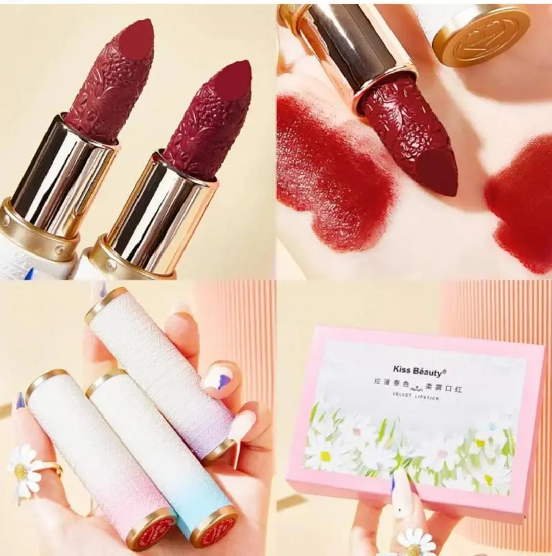 3 Pcs Kiss beauty Lipstick - Buy Online in Pakistan at Cosmia.pk
