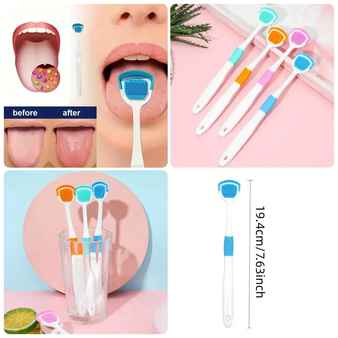Silicone Tongue Scraper - Buy Online in Pakistan at Cosmia.pk