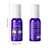 SADOER Purple Hair Oil 60ml bottle front and back with size details