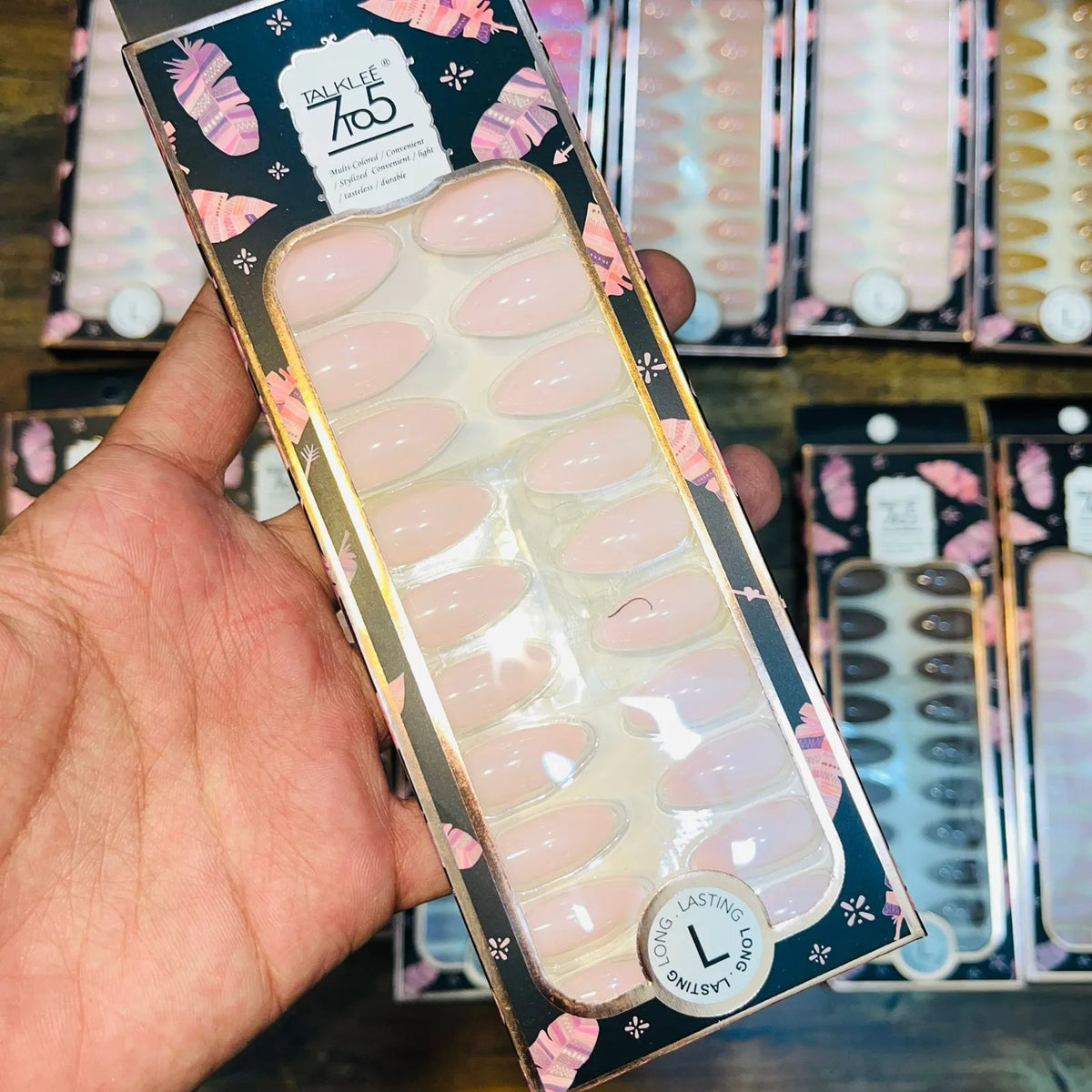 7To5 Talklee Matte Artifical Nails With Free Stickers - Buy Online in Pakistan at Cosmia.pk
