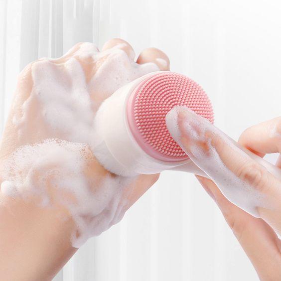 3D Double Sides Multifunctional Silicone Massage Brush - Buy Online in Pakistan at Cosmia.pk
